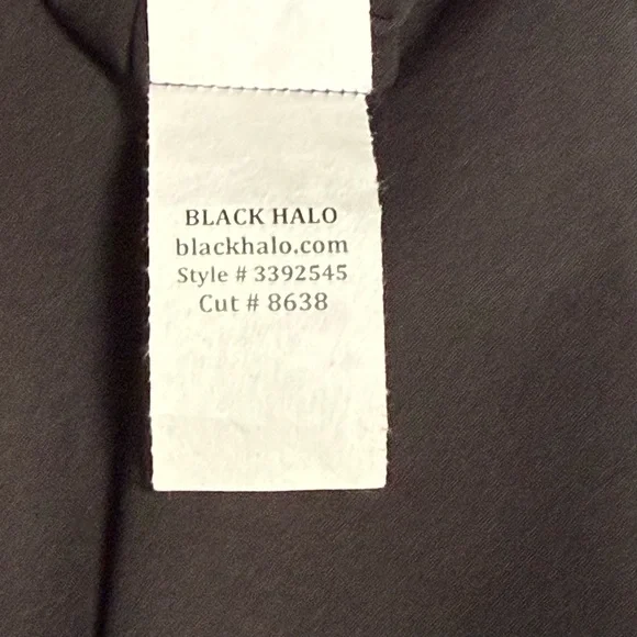 Black Halo Classic Black Dress Made In The USA NWT Size 14 - Picture 7 of 9